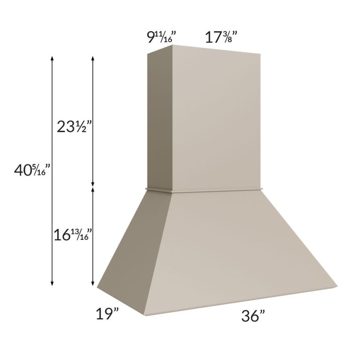 Tuscan Oyster 36" Euro Hood
