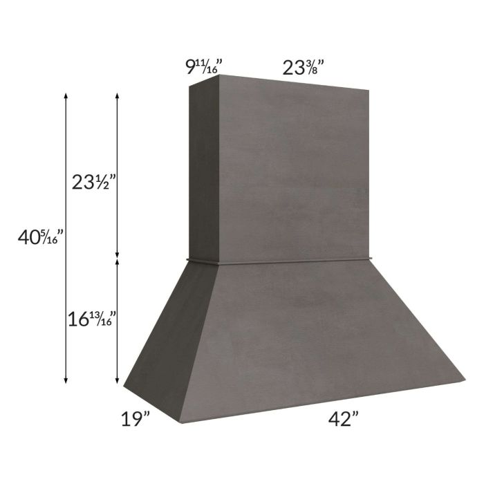 Salem Dark Grey 42" Euro Hood