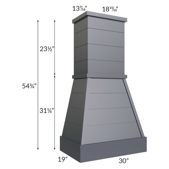 Vienna Indigo 30" Farmhouse Hood