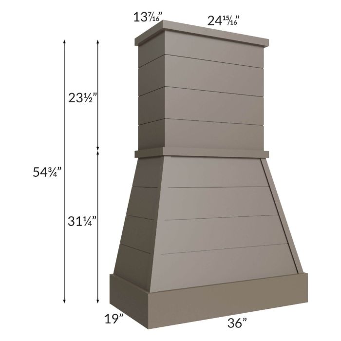 Tuscan Stone 36" Farmhouse Hood