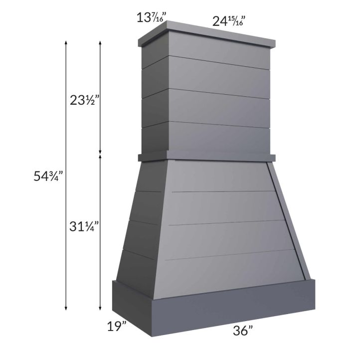 Vienna Indigo 36" Farmhouse Hood