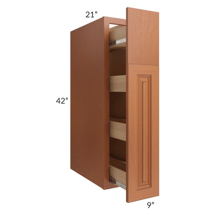 Lexington Cinnamon Glaze Hearth Cabinet Pull Out