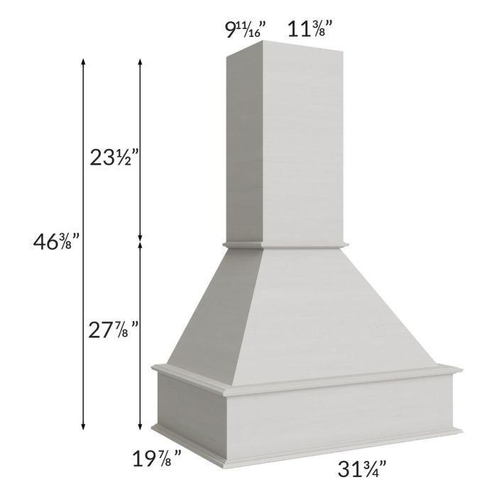 Midtown Light Grey Shaker 30" Signature Hood
