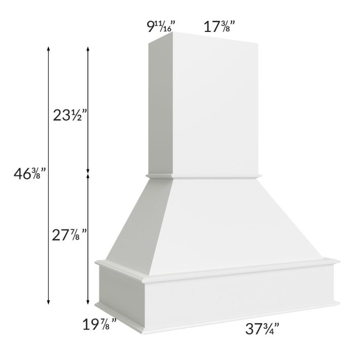 Union White 36" Signature Hood