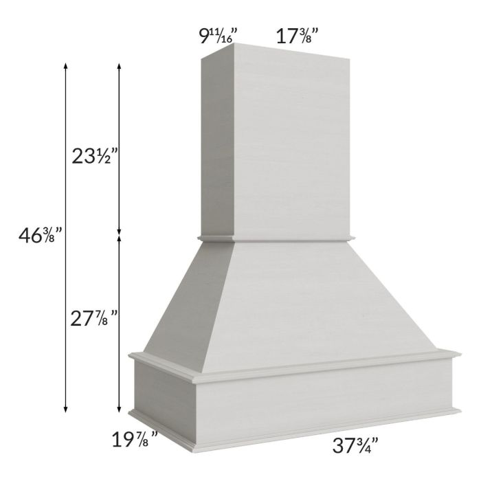 Salem Light Grey 36" Signature Hood