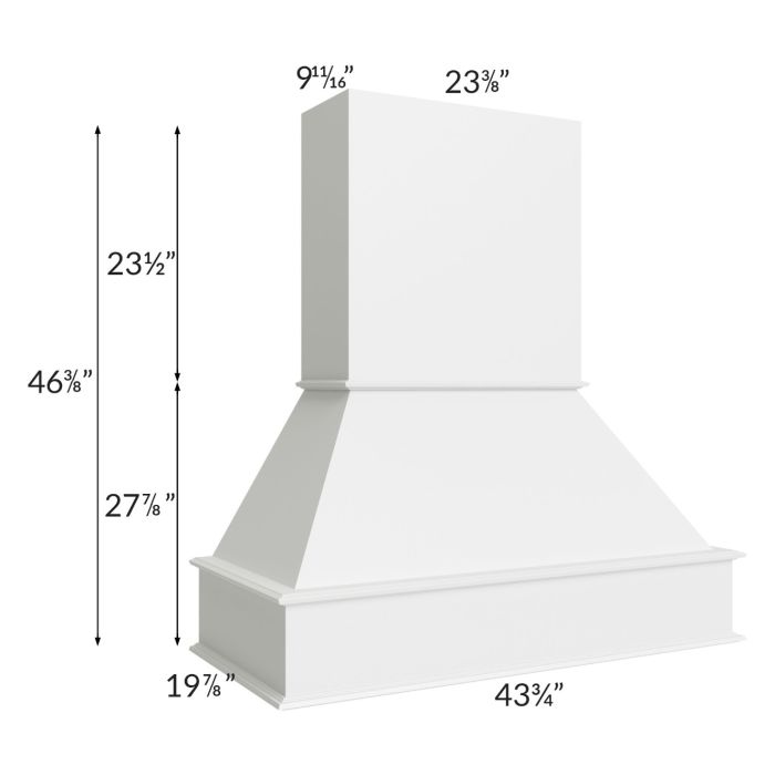 Midtown White Shaker 42" Signature Hood