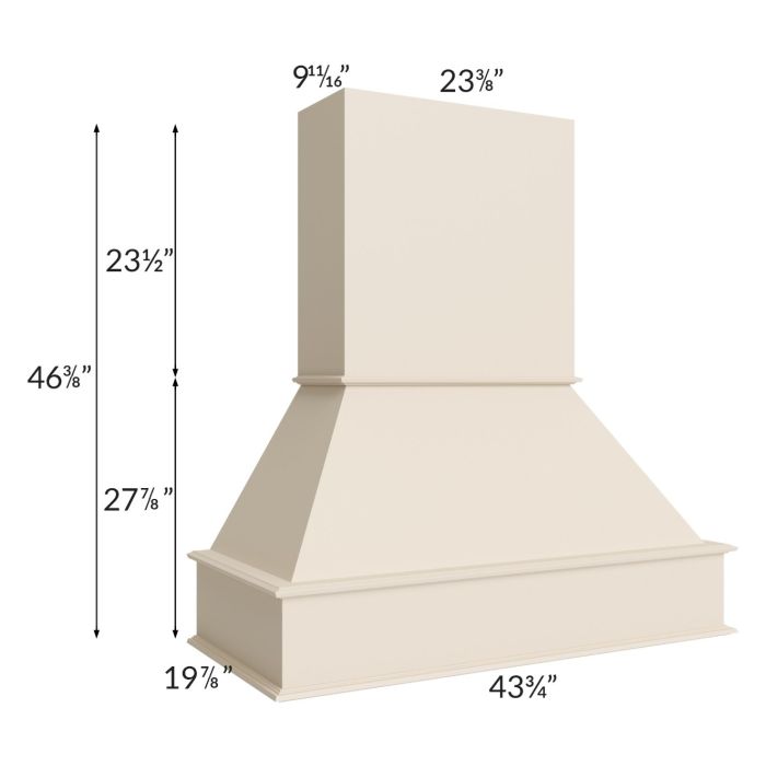 Midtown Cream Shaker 42" Signature Hood