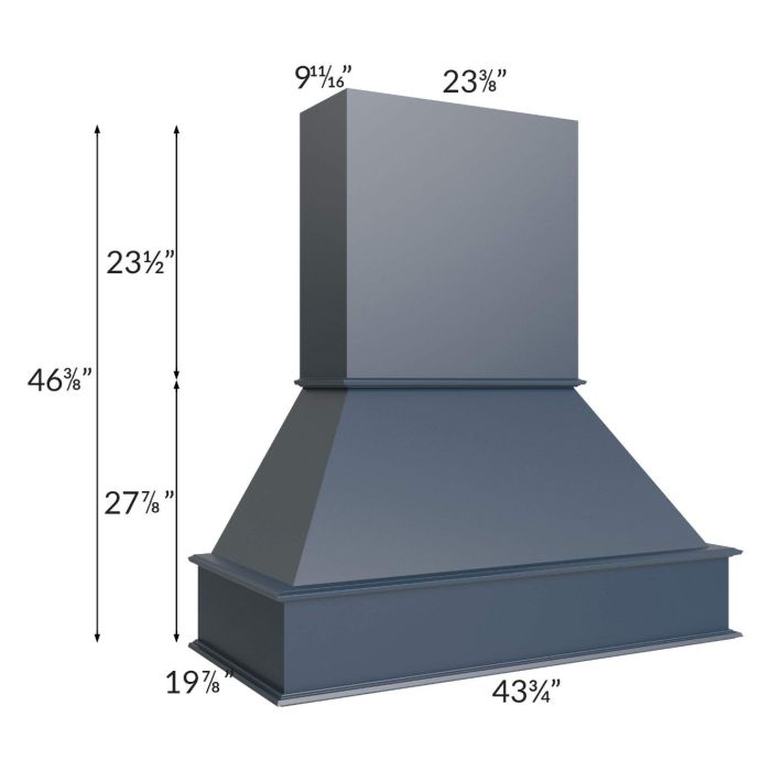 Midtown Blue Shaker 42" Signature Hood