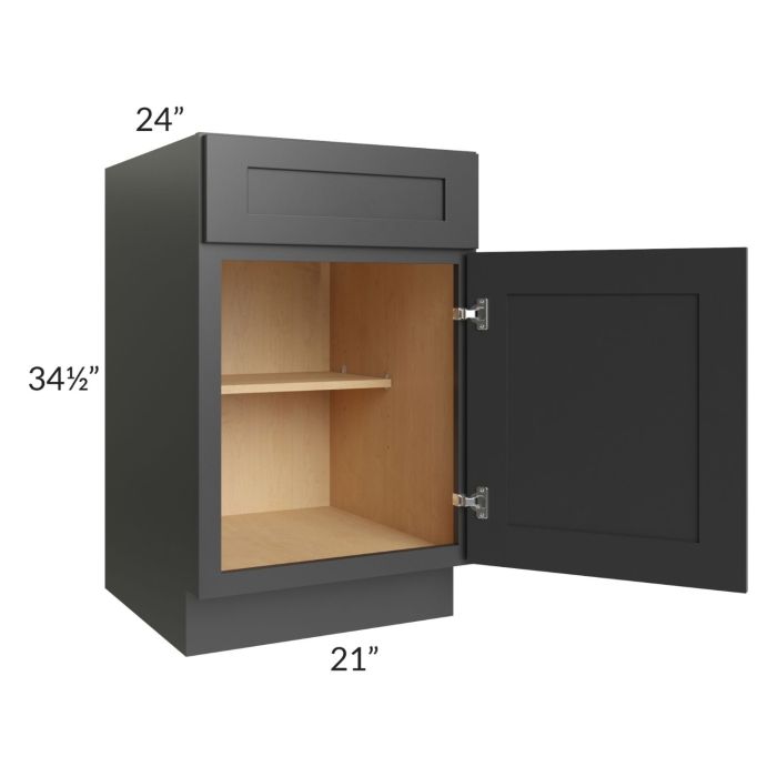 Royal Ebony Shaker 21" Base Cabinet