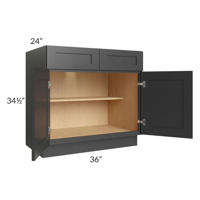 Royal Ebony Shaker 36" Base Cabinet