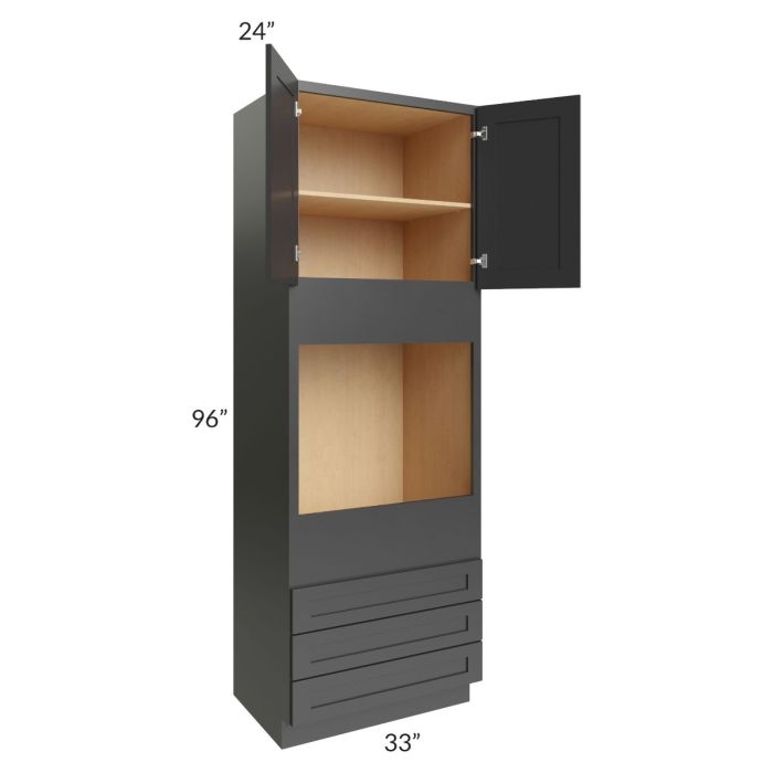 Royal Ebony Shaker 24" Full Height Door Base Cabinet