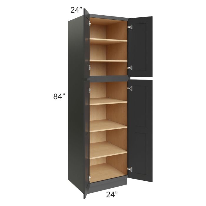 Royal Ebony Shaker 24x84 Pantry Cabinet