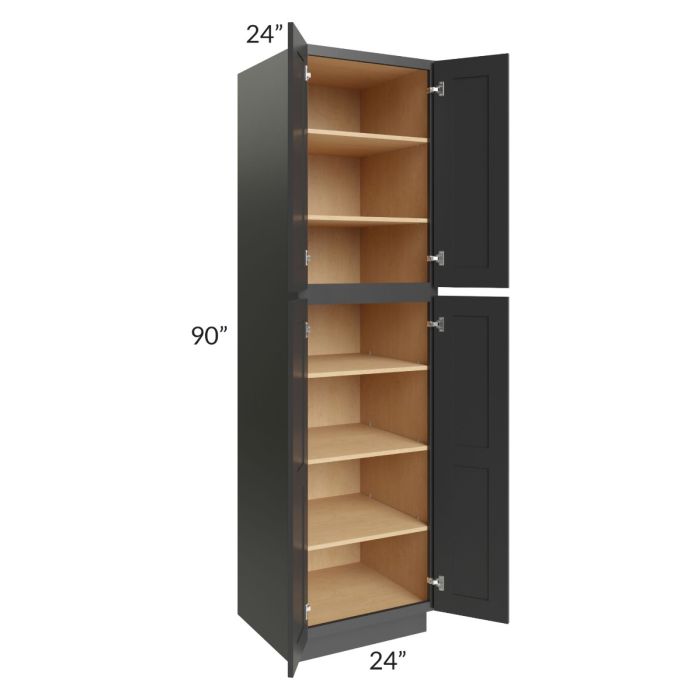 Royal Ebony Shaker 24x90 Pantry Cabinet
