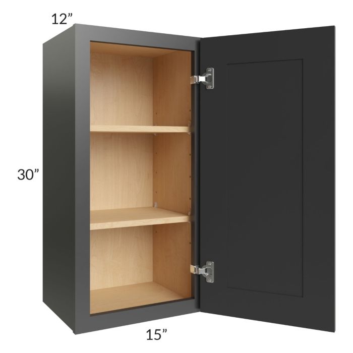 Royal Ebony Shaker 15x30 Wall Cabinet