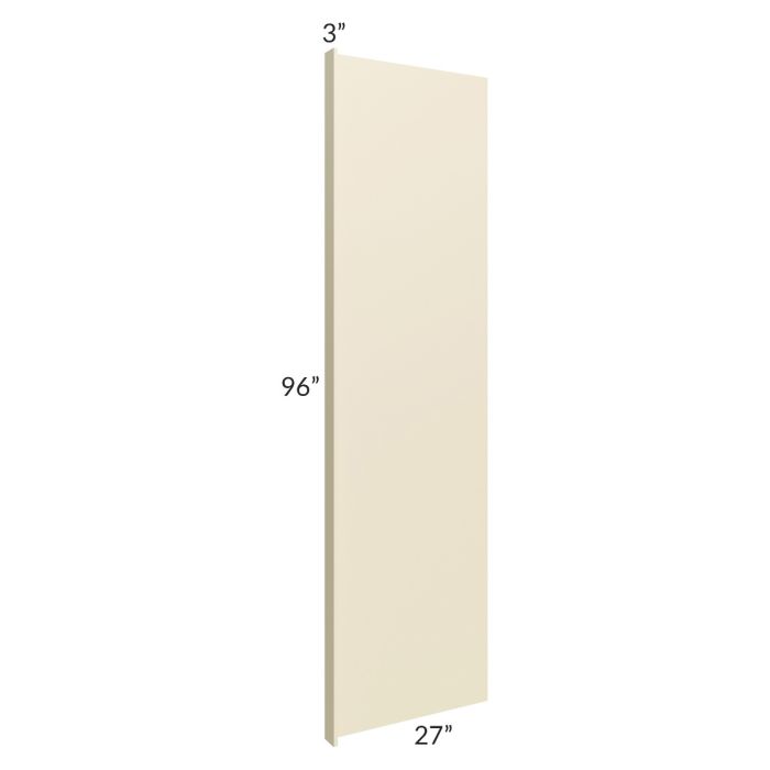 Casselton Ivory 96" Refrigerator Panel with a 3" Return