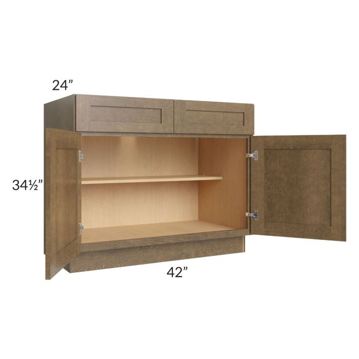 Royal Bronze Shaker 42" Base Cabinet