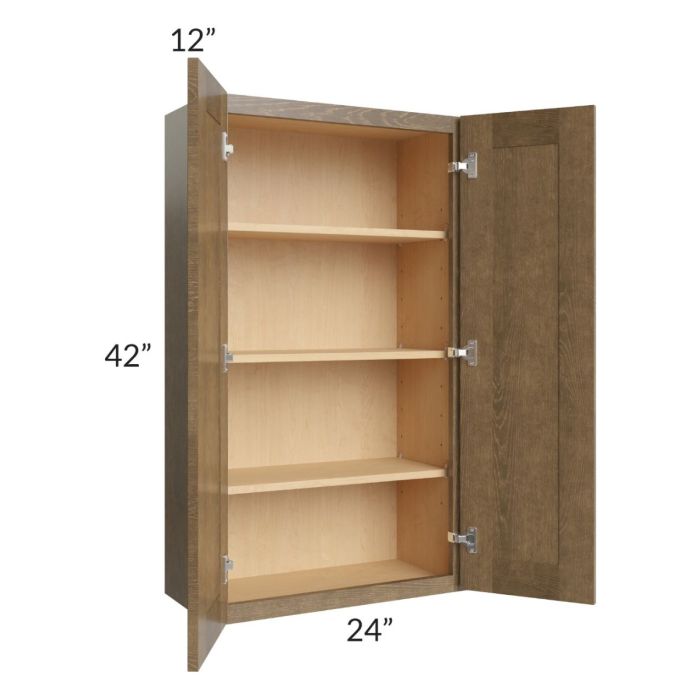 Royal Bronze Shaker 24x42 Wall Cabinet