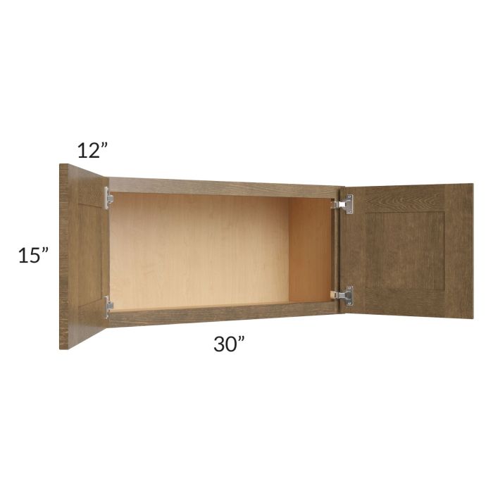 Royal Bronze Shaker 30x15 Wall Cabinet