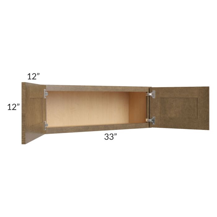 Royal Bronze Shaker 33x12 Wall Cabinet