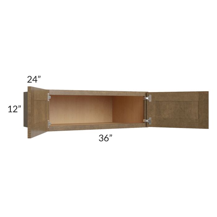 Royal Bronze Shaker 36x12x24 Wall Cabinet