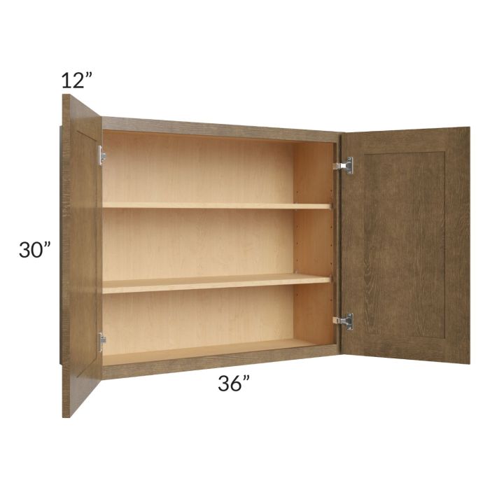 Royal Bronze Shaker 36x30 Wall Cabinet