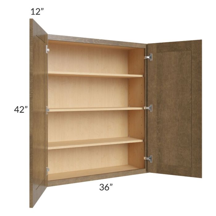 Royal Bronze Shaker 36x42 Wall Cabinet