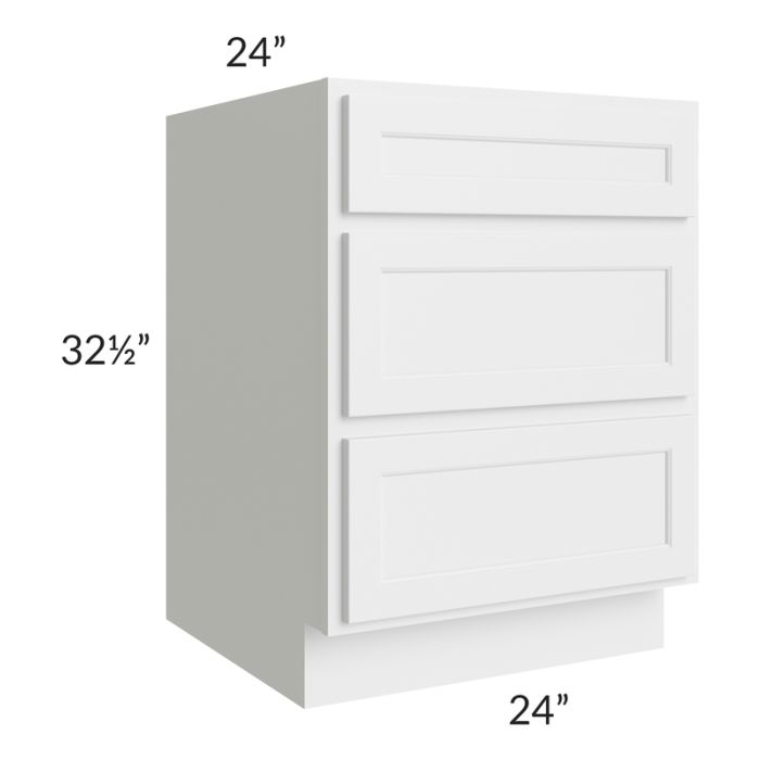 Gramercy White ADA 24" Drawer Base Cabinet