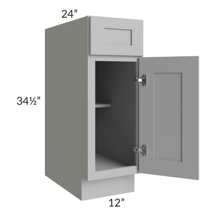 Dove Grey Shaker 12" Base Cabinet