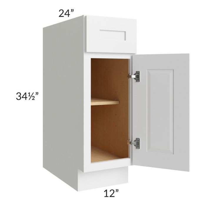 Southport White Shaker 12" Base Cabinet