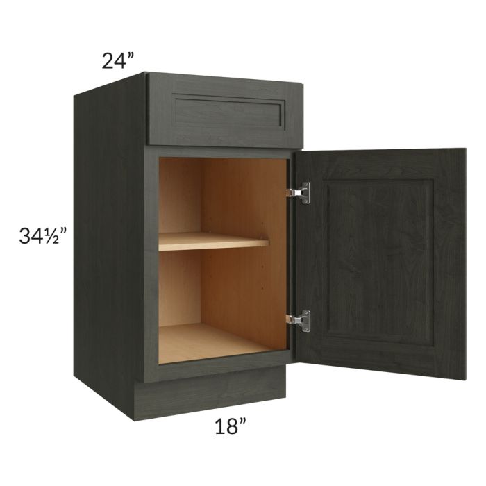 Charlotte Dark Grey 18" Base Cabinet