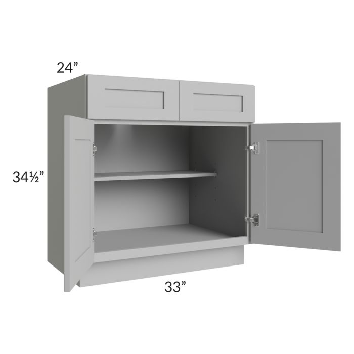 Dove Grey Shaker 33" Base Cabinet