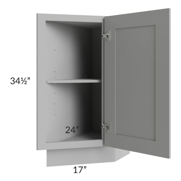 Dove Grey Shaker 12" Base Transitional Cabinet (Right)