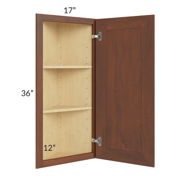 Cambridge Saddle Glaze 12x36 Angle Wall Cabinet