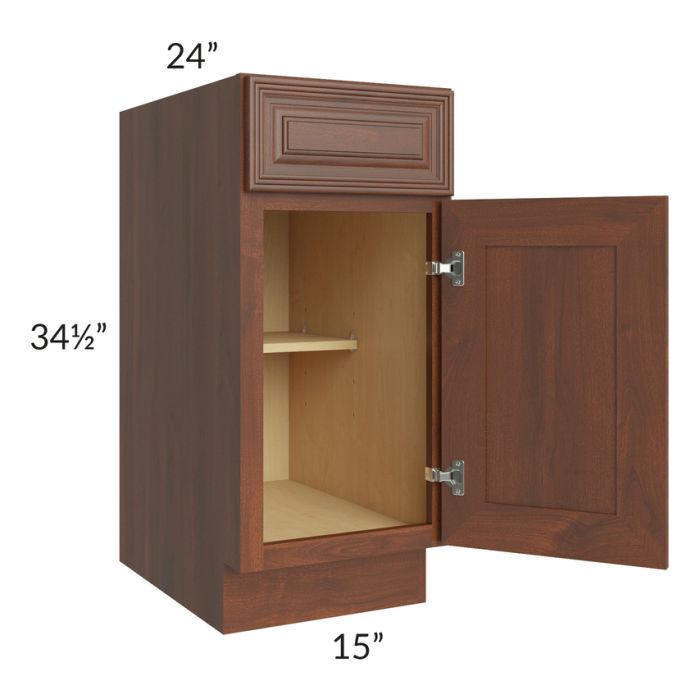 Cambridge Saddle Glaze 15" Base Cabinet
