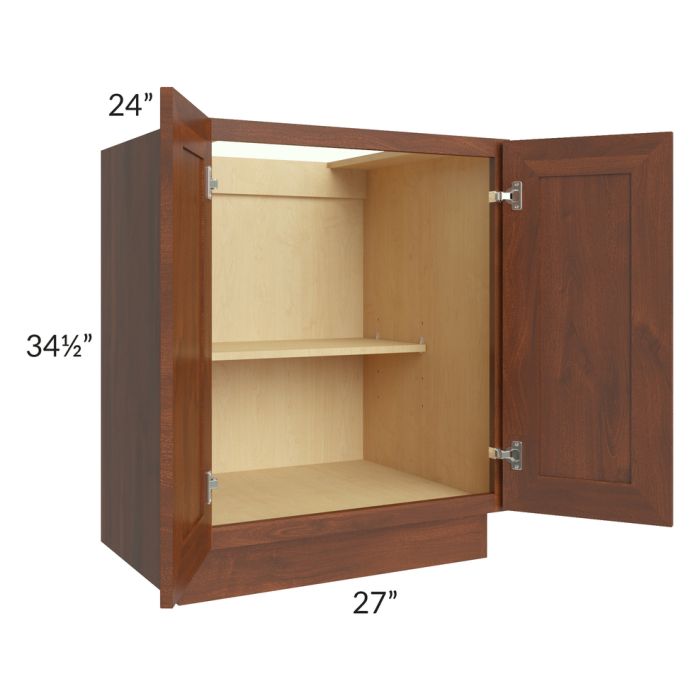 Cambridge Saddle Glaze 27" Full Height Door Base Cabinet