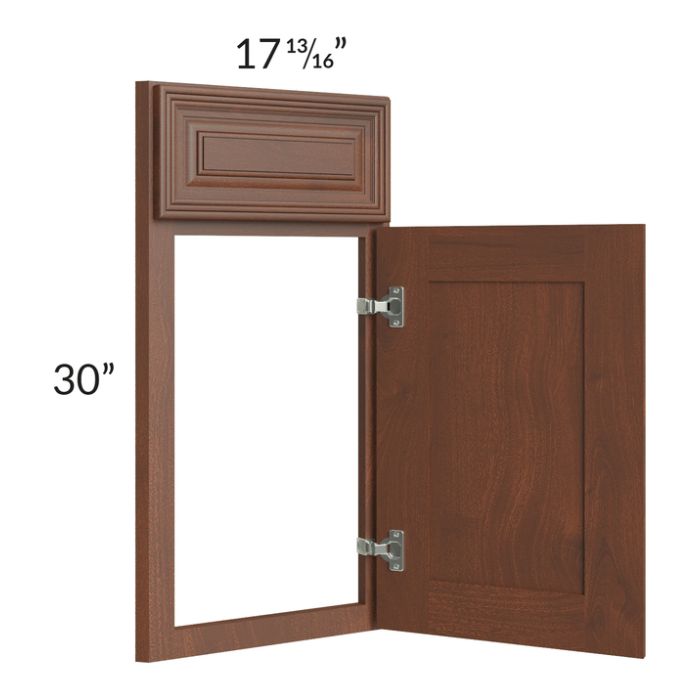 Cambridge Saddle Glaze 36" Corner Sink Base Front