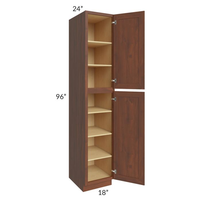 Cambridge Saddle Glaze 18x96x24 Wall Pantry Cabinet