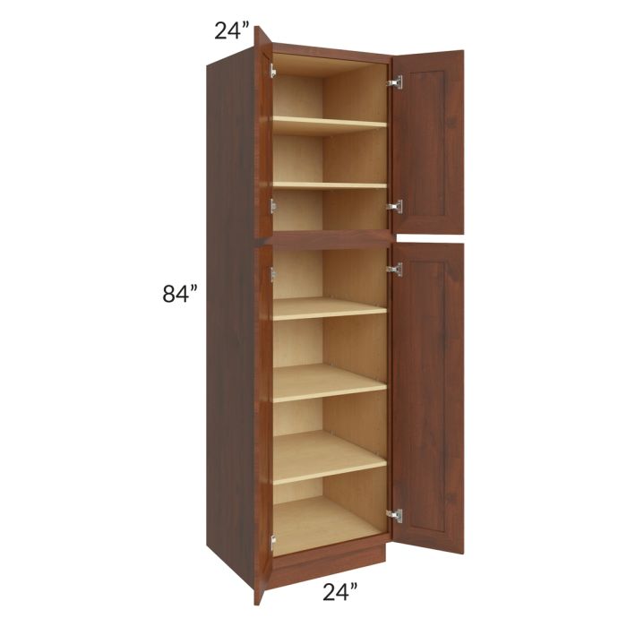Cambridge Saddle Glaze 24x84x24 Wall Pantry Cabinet
