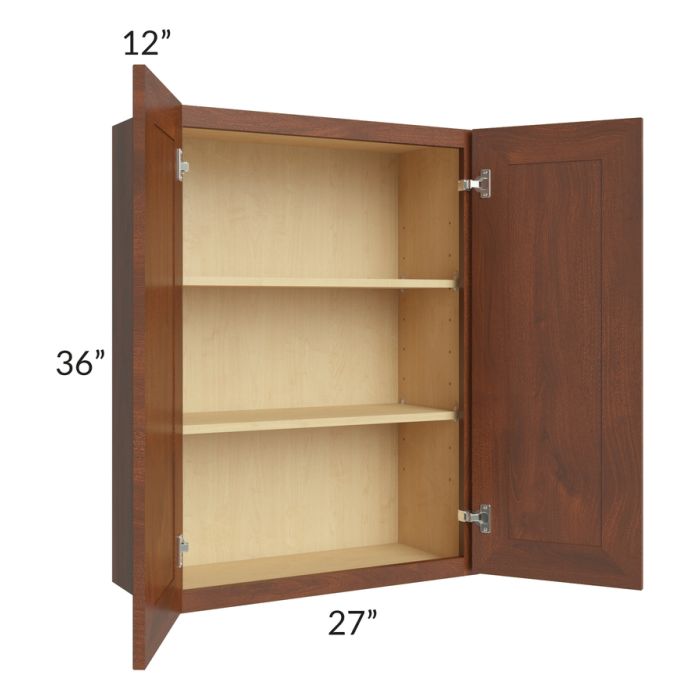 Cambridge Saddle Glaze 27x36 Wall Cabinet