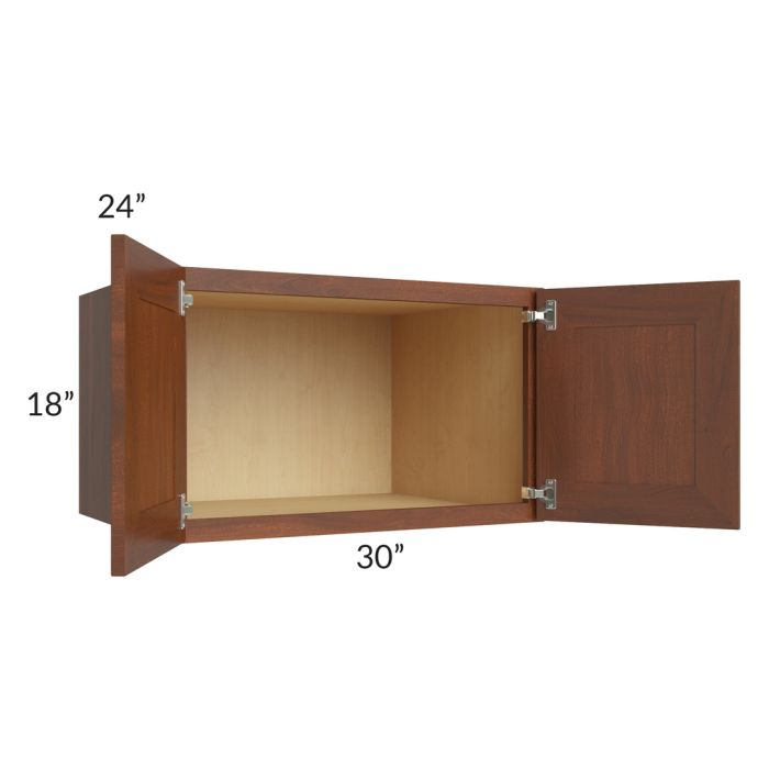 Cambridge Saddle Glaze 30x18x24 Wall Cabinet