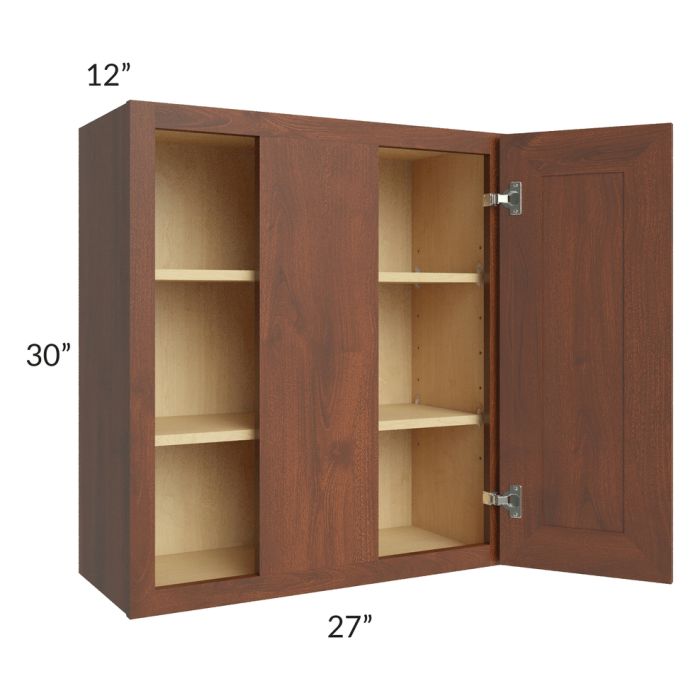 Cambridge Saddle Glaze 27x30 Wall Blind Cabinet