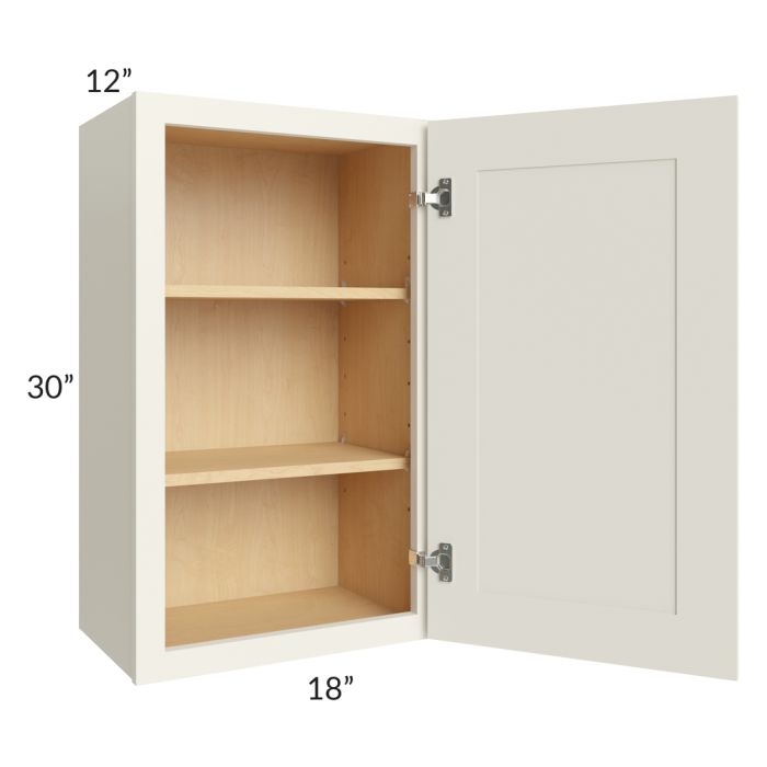 Cambridge Antique White Glaze 18x30 Wall Cabinet