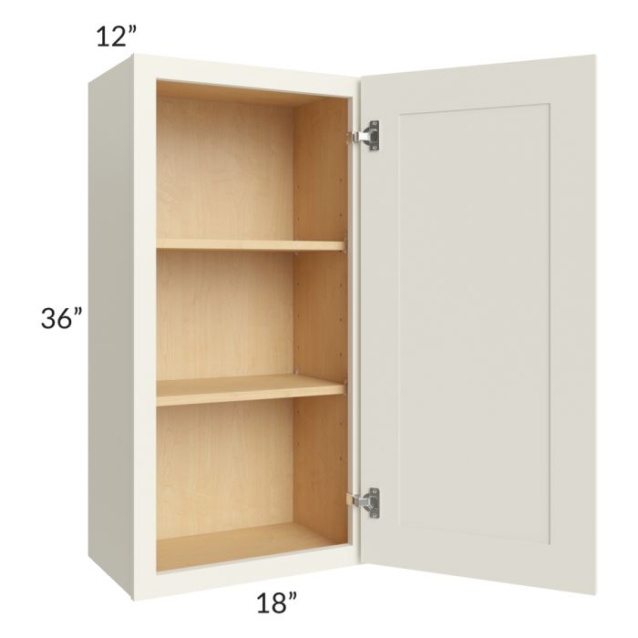 Cambridge Antique White Glaze 18x36 Wall Cabinet