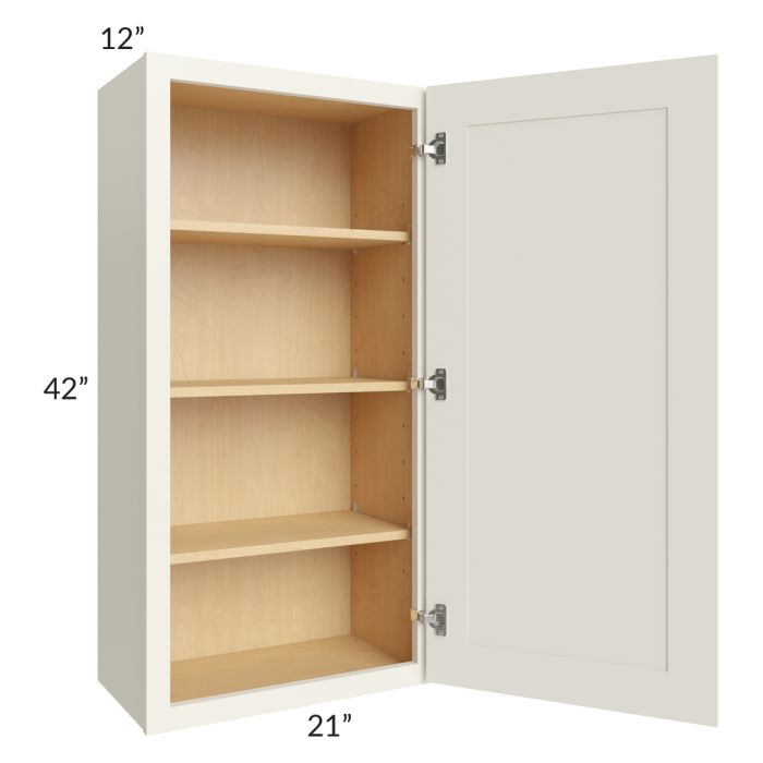 Cambridge Antique White Glaze 21x42 Wall Cabinet