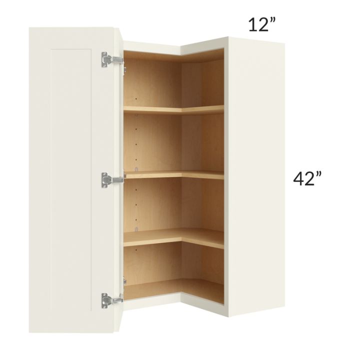 Cambridge Antique White Glaze 24x42 Wall Easy Reach Cabinet