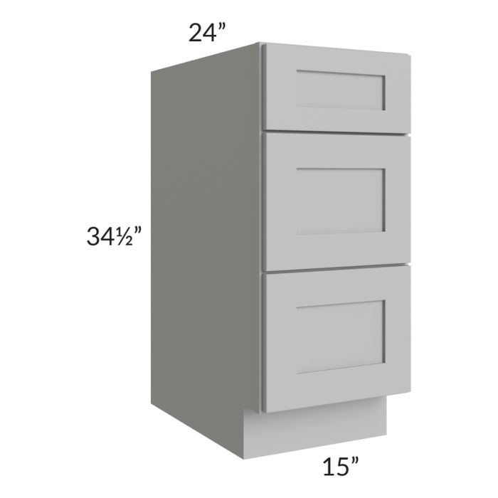 Dove Grey Shaker 15" Drawer Base Cabinet