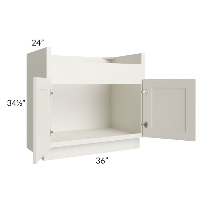Providence Cream Glaze 36" Farm Sink Base Cabinet