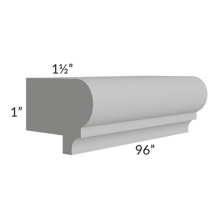 Dove Grey Shaker 96" Light Rail Molding