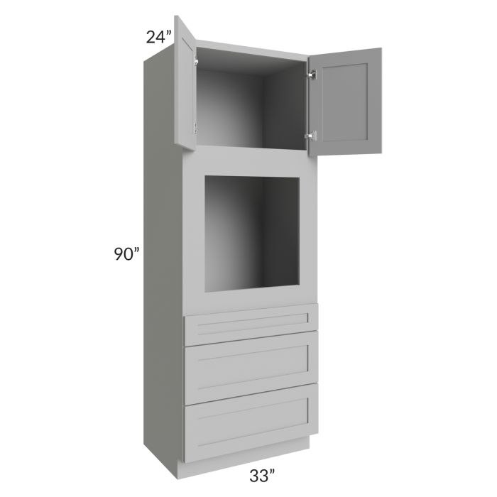 Dove Grey Shaker 33x90 Oven Cabinet