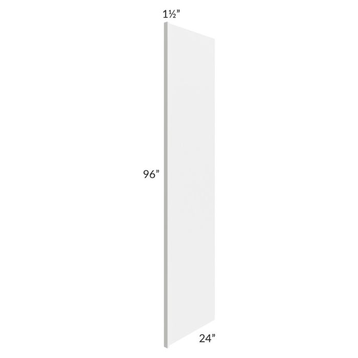 Gramercy White 24x96 Refrigerator End Panel with 1-1/2" Stile